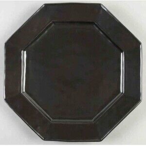 Juliska Pewter Stoneware Large 13.5" OCTAGONAL SERVING PLATTER Charger Plate